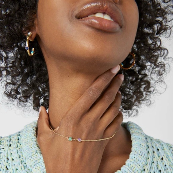 TOUS Glory necklace in silver vermeil with amazonite and amethyst. - Picture 5 of 8